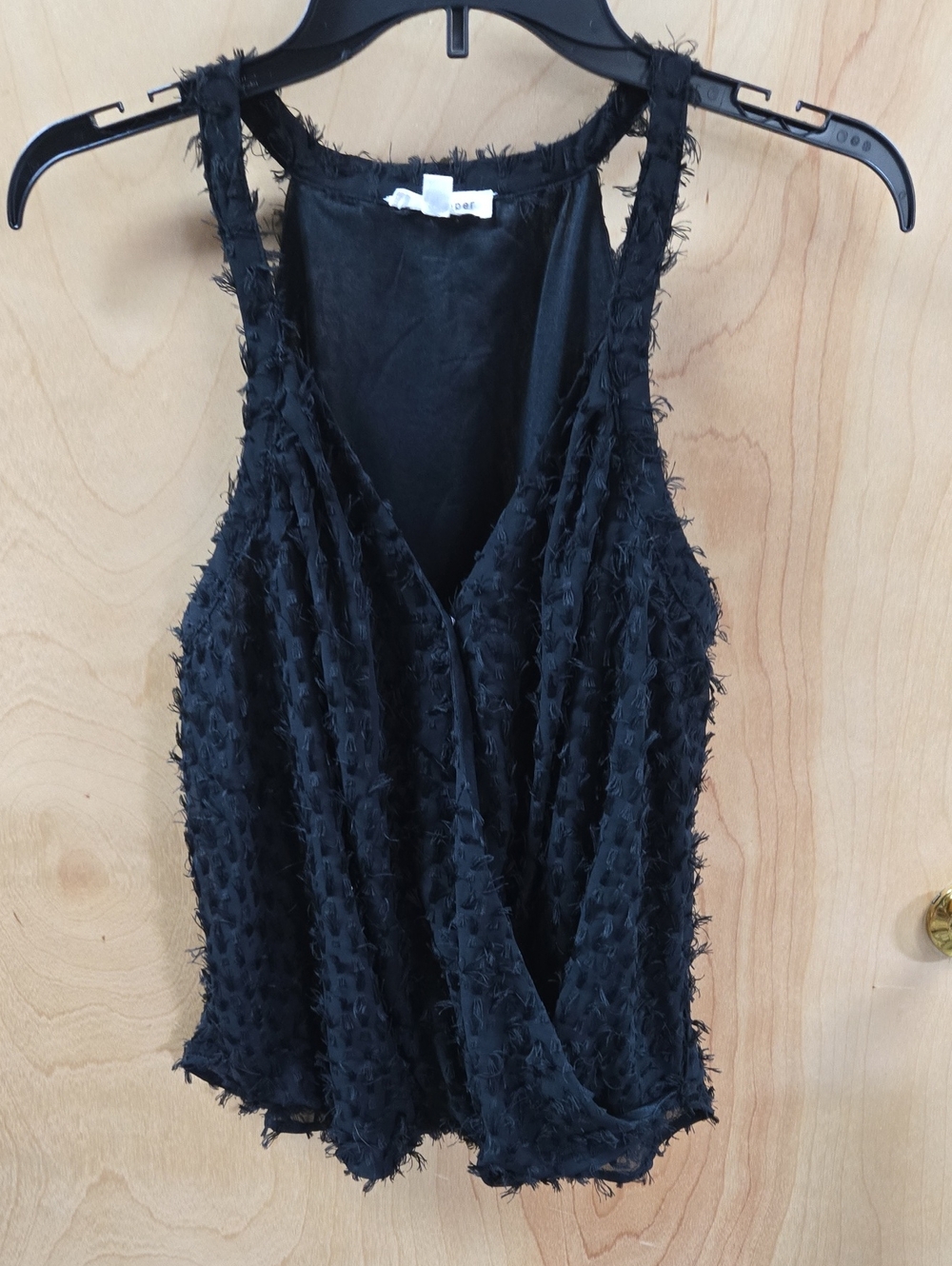 Fashion Black Wrap Tank Top